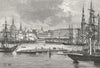 LATVIA. Riga c1885 old antique vintage print picture