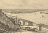 RUSSIA. Confluence of Oka & Volga c1885 old antique vintage print picture