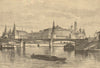 RUSSIA. Moscow-Kremlin c1885 old antique vintage print picture
