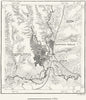 RUSSIA. Kursk, sketch map c1885 old antique vintage plan chart