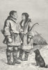 RUSSIA. Chukchi types & costumes c1885 old antique vintage print picture
