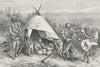 ASIA. Tungus types & costumes c1885 old antique vintage print picture