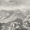 RUSSIA. Mount-Gunib c1885 old antique vintage print picture