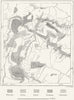 GEORGIA. Khevsur, Tush & Pshav Lands, sketch map c1885 old antique chart