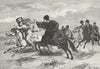 TURKMENISTAN. Turkoman Customs-Pursuit of bride c1885 old antique print