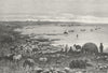 ASIA. Shores of Caspian c1885 old antique vintage print picture