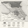 CAUCASUS. Progress Russian Conquest, sketch map c1885 old antique chart