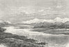 ASIA. Alai & Trans-Range c1885 old antique vintage print picture