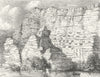 RUSSIA. Rock Inscription of Banks Yenisei c1885 old antique print picture