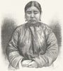 RUSSIA. Aino Girl c1885 old antique vintage print picture