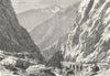 GEORGIA. Darial Defile c1885 old antique vintage print picture