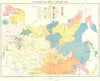 ASIA. Ethnographical North c1885 old antique vintage map plan chart