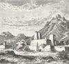 GANSU. Fortified Villages Lantchew, Province of c1885 old antique print
