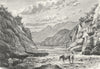 NAN KOW. Nan-Kow, S gate Gt Wall-Pata-Ling c1885 old antique print picture
