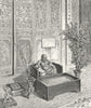 CHINA. Domestic Altar-Smiling Buddha c1885 old antique vintage print picture