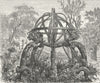 CHINA. Celestial Sphere, observation, Beijing c1885 old antique print picture