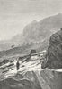 CHINA. Sechuen Highlands c1885 old antique vintage print picture