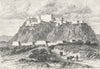 TIBET. Lhasa-Lamassery of Potala, 17th century c1885 old antique print picture