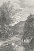 TAIWAN. Highland Landscape c1885 old antique vintage print picture