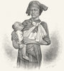 CHINA. Pepo-Hoan Woman & Child c1885 old antique vintage print picture