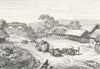 CHINA. Portage in Chekiang c1885 old antique vintage print picture