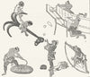 JAPAN. Scenes of Industrial Life from ese Album c1885 old antique print