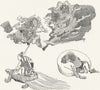 JAPAN. Gods from Japanese Album c1885 old antique vintage print picture