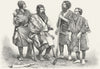 JAPAN. Aino types & costumes c1885 old antique vintage print picture