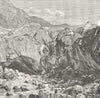 INDIA. Source of Ganges c1885 old antique vintage print picture