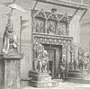 NEPAL. Kathmandu-Hanuman Gate of Royal Palace c1885 old antique print picture