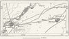 PAKISTAN INDIA. Lahore & Amritsar, sketch map c1885 old antique plan chart
