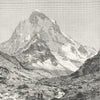 INDIA. Mount Moira c1885 old antique vintage print picture
