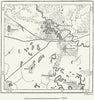 INDIA. Lucknow area, sketch map c1885 old antique vintage plan chart