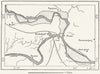 INDIA. Allahabad, sketch map c1885 old antique vintage plan chart