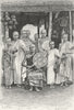 SRI LANKA. Singhalese dress-Buddhist Priests c1885 old antique print picture