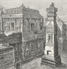 INDIA. Ellora-Palace of Kailas c1885 old antique vintage print picture