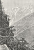 TIBET. Upper Satlej Valley-Route-Rogi c1885 old antique vintage print picture