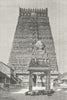 INDIA. Kumbakonam-Chief Gopura of Temple c1885 old antique print picture