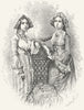 INDIA. Jewish Women of Kochi c1885 old antique vintage print picture