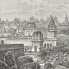 INDIA. Jain Temples, Sunagarh c1885 old antique vintage print picture
