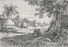 INDIA. Landscape in Car-Nicobar-Sawi c1885 old antique vintage print picture