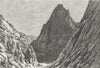LATABAND. pass-Valley of shadow death c1885 old antique vintage print picture