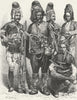 TURKEY. Types & Costumes-Zeibeks c1885 old antique vintage print picture