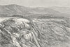 TURKEY. Falls of Pambuk-Kaleh, Tambuk c1885 old antique vintage print picture
