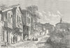 TURKEY. St view, Uskudar c1885 old antique vintage print picture