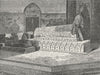 BRUSSA. Tomb of Mahomet II, Green Mosque at c1885 old antique print picture