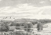 TURKEY. Hissarlik(Lion)view Mendereh c1885 old antique vintage print picture