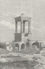 SYRIA. Ancient tomb of Dana c1885 old antique vintage print picture