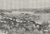 BOSPHORUS. opp. Arnaut-Koi, Asiatic side c1885 old antique print picture