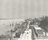 SUDAN. Nile at Khartoum c1885 old antique vintage print picture